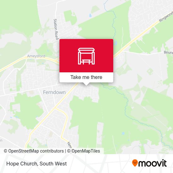 Hope Church map