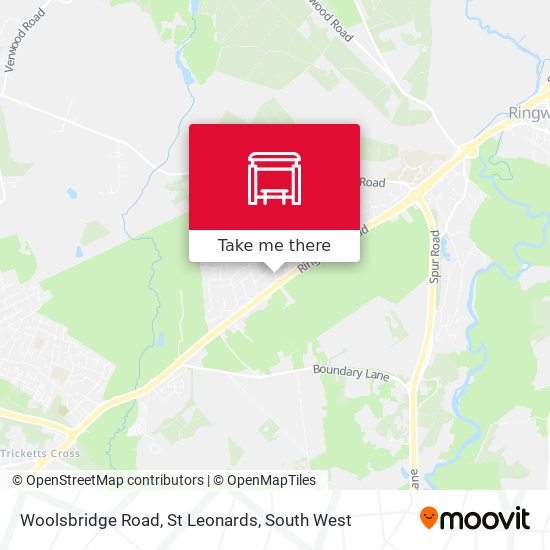 Woolsbridge Road, St Leonards map