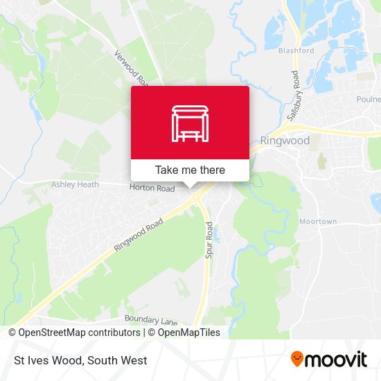 St Ives Wood map