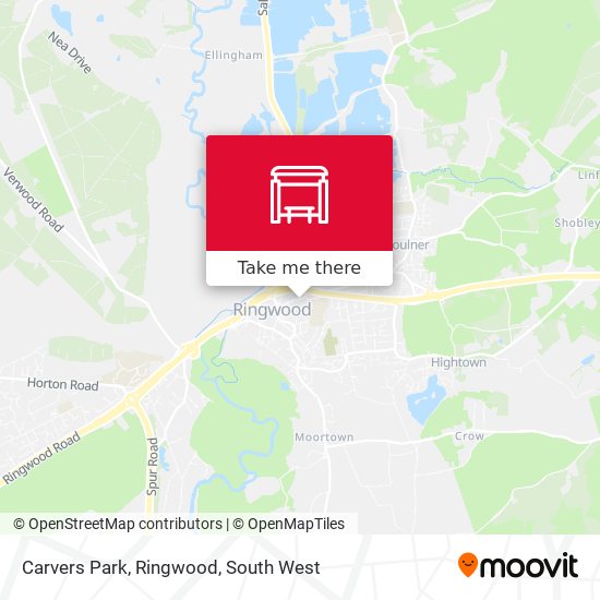 Carvers Park, Ringwood map