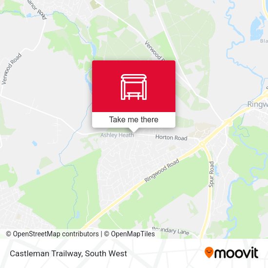 Castleman Trailway map