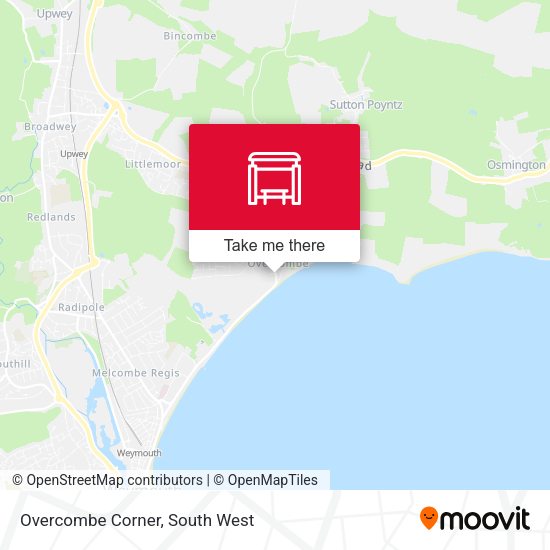 Overcombe Corner map