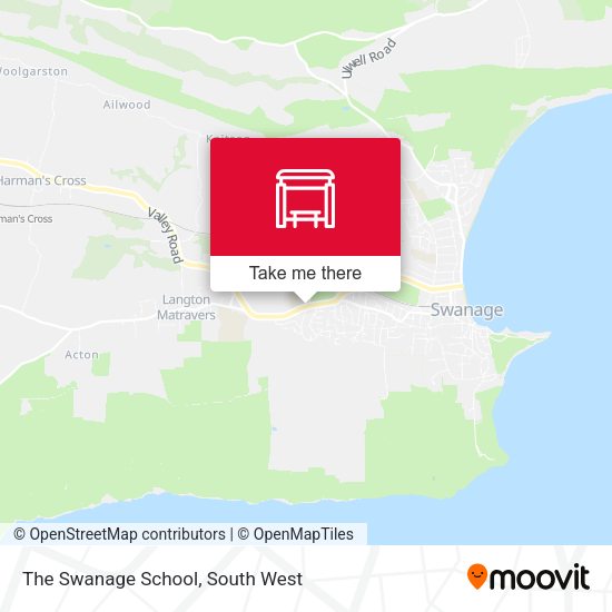 The Swanage School map
