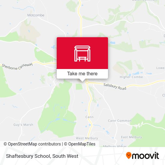 Shaftesbury School map