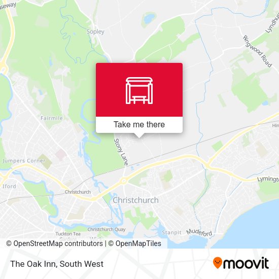 The Oak Inn map
