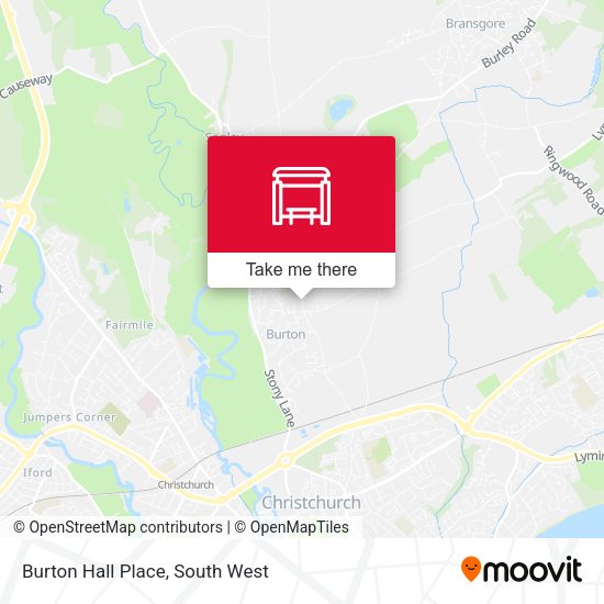 Burton Hall Place map