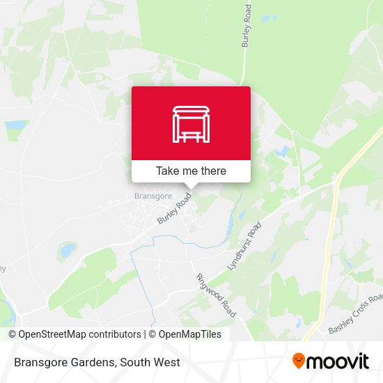 Bransgore Gardens map