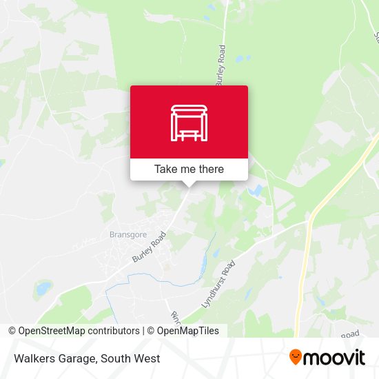Walkers Garage map