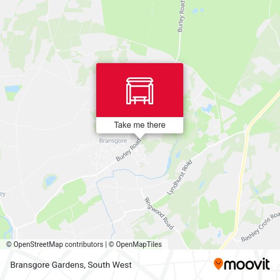 Bransgore Gardens map