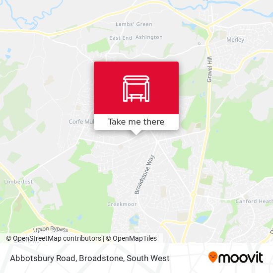 Abbotsbury Road, Broadstone map