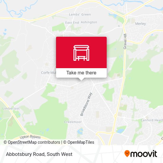 Abbotsbury Road, Broadstone map