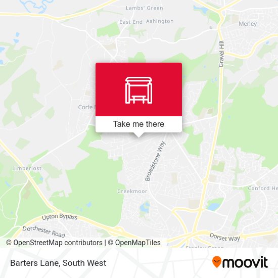 Barters Lane map