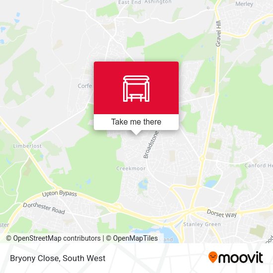 Bryony Close map