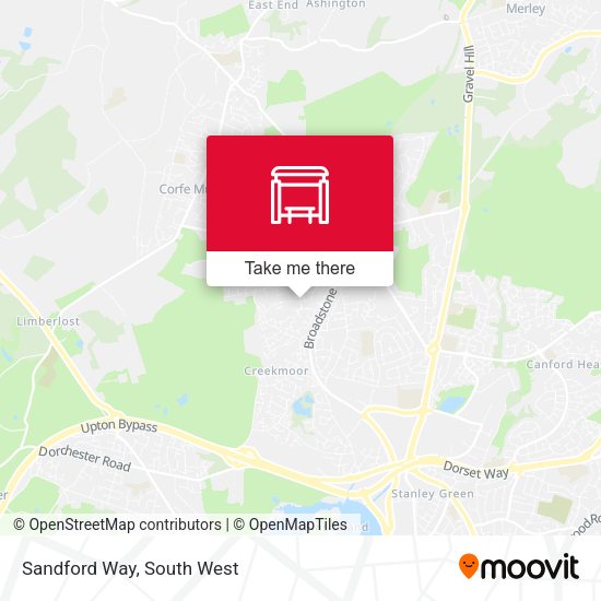 Sandford Way map
