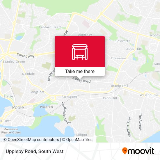 Uppleby Road map