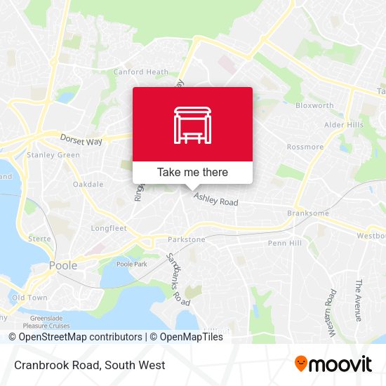 Cranbrook Road map