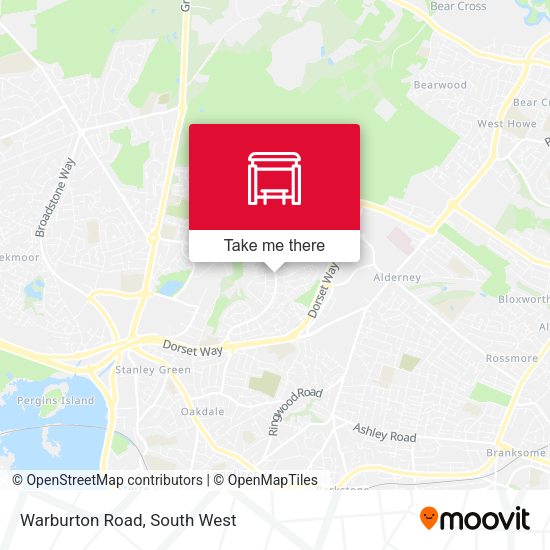 Warburton Road map