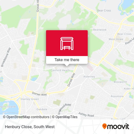 Henbury Close map