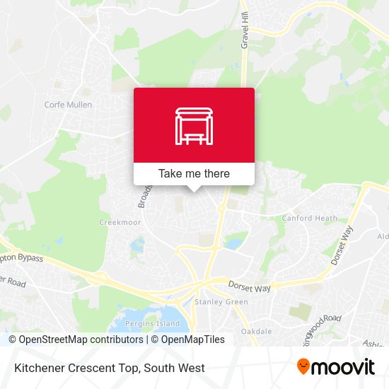 Kitchener Crescent Top map