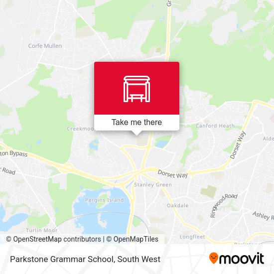 Parkstone Grammar School map
