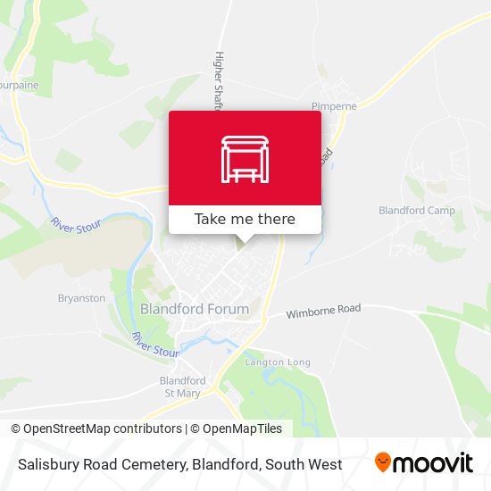 Salisbury Road Cemetery Blandford stop Routes Schedules and Fares