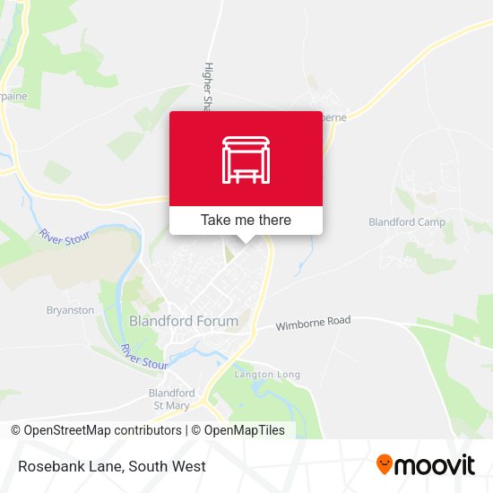 Rosebank Lane map