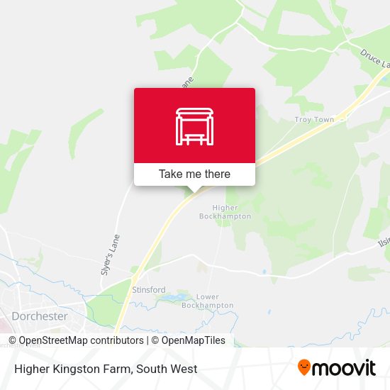 Higher Kingston Farm map