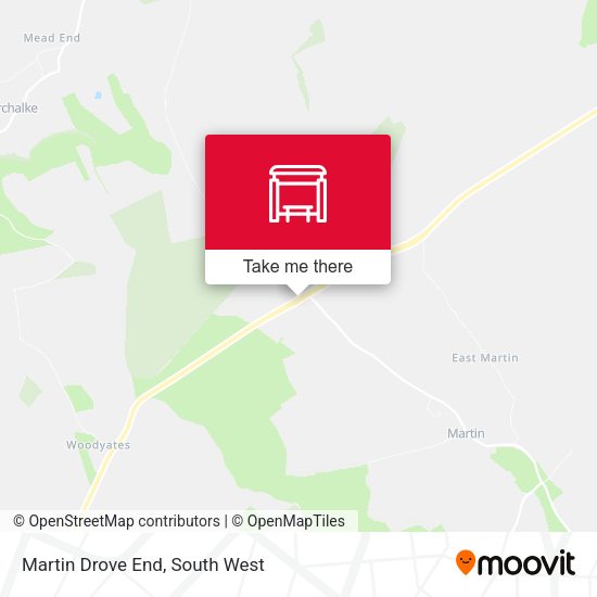Martin Drove End map