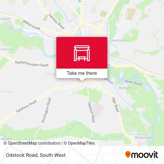 Odstock Road map