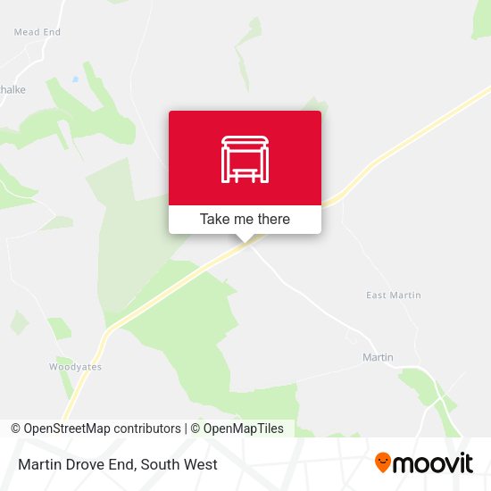 Martin Drove End map
