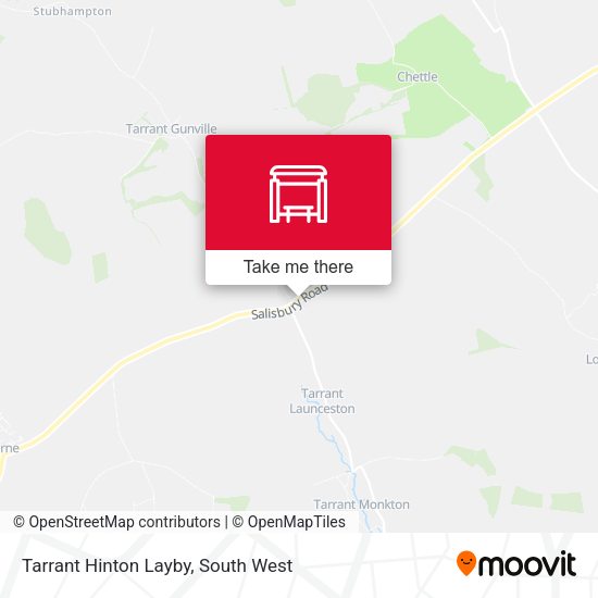 Tarrant Hinton Layby map