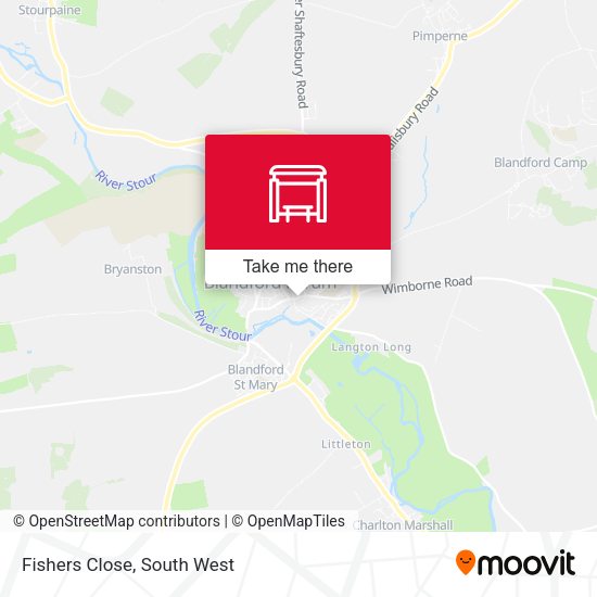 Fishers Close map
