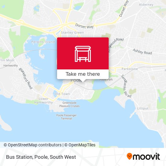 Bus Station, Poole map