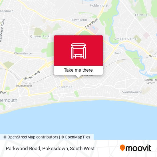 Parkwood Road, Pokesdown map