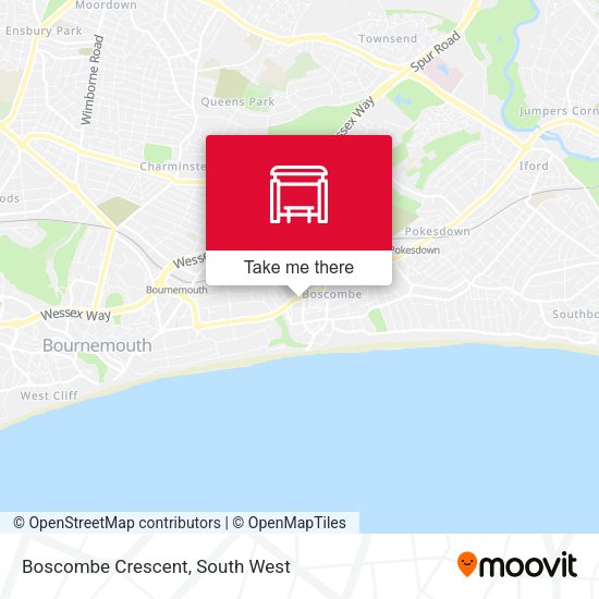 Boscombe Crescent map