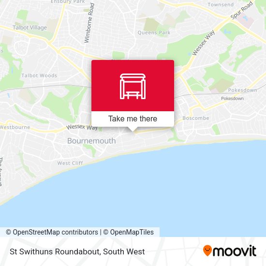 St Swithuns Roundabout map