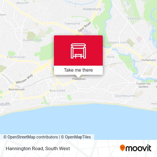 Hannington Road map