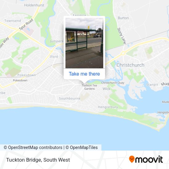 Tuckton Bridge map