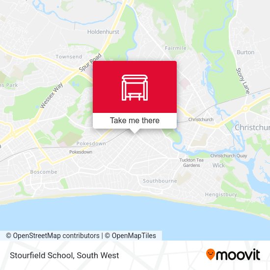 Stourfield School map