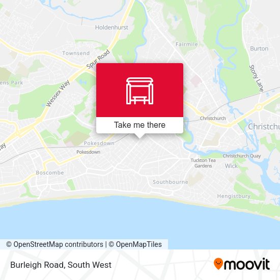 Burleigh Road map