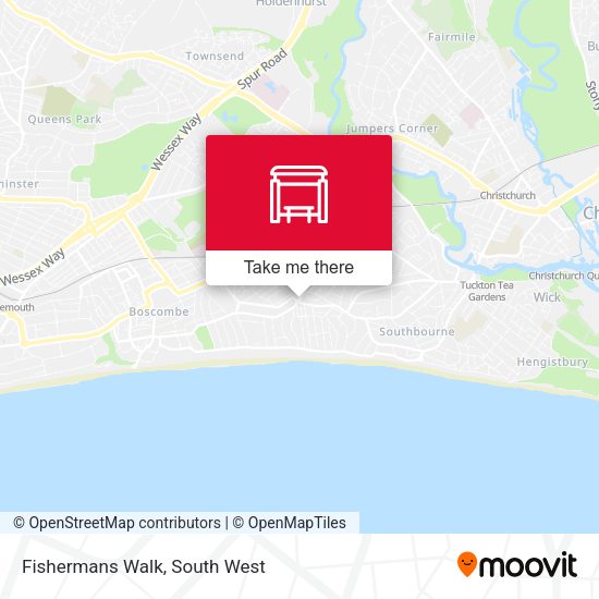 Fishermans Walk map
