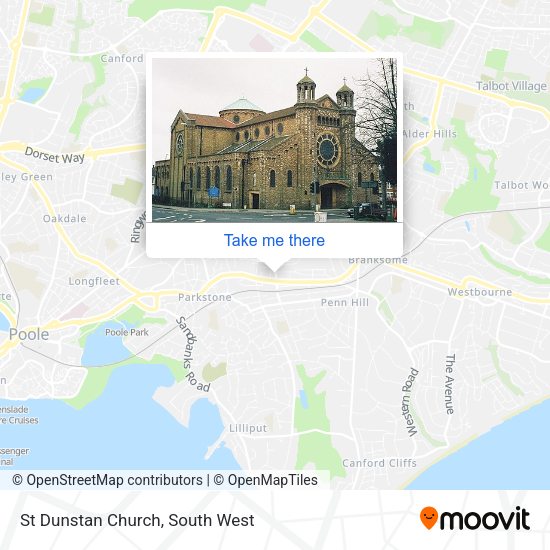St Dunstan Church map