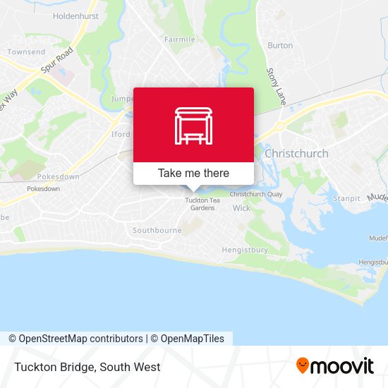 Tuckton Bridge map