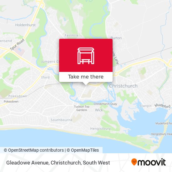 Gleadowe Avenue, Christchurch map
