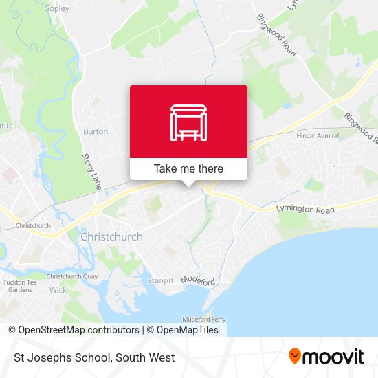 St Josephs School map