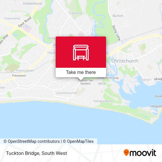 Tuckton Bridge map