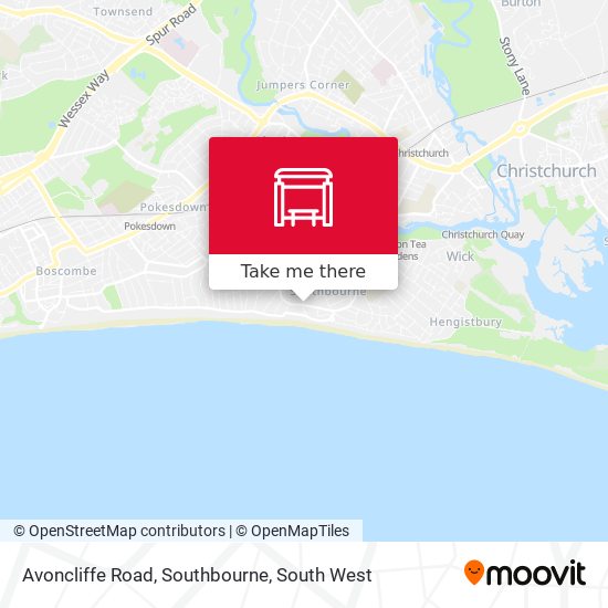 Avoncliffe Road, Southbourne map