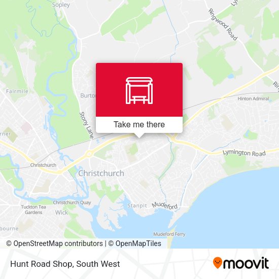 Hunt Road Shop map