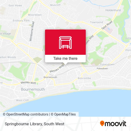 Springbourne Library map