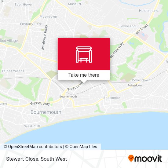 Stewart Close map